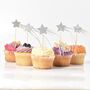 Set Of Shooting Star Cupcake Toppers, thumbnail 2 of 3