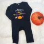 Personalised Bright First Halloween Babygrow, thumbnail 2 of 3