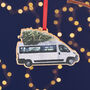 Minibus With Christmas Tree Decoration, thumbnail 1 of 2