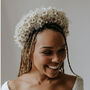 Daisy Chain Wedding Dried Flower Crown Headband, thumbnail 2 of 4