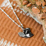 Sterling Silver Origami Squirrel Necklace, thumbnail 3 of 8