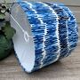 Tidal Marine Blue Patterned Drum Lampshades, thumbnail 5 of 7