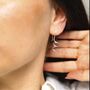 Sterling Silver Bold Coil Drop Earrings, thumbnail 1 of 11