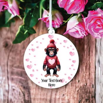 Personalised Chimpanzee Love Decoration, 2 of 2