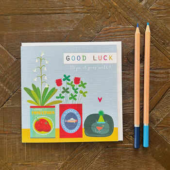 Good Luck Flowers Card, 3 of 4