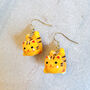 Ceramic Maneki Neko Lucky Cat Drop Earrings, thumbnail 1 of 2