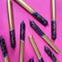 Black And Gold Glitter Christmas Candles, thumbnail 3 of 4