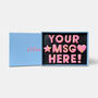 Personalised Custom Cookie Message Box Pink 14, thumbnail 2 of 7