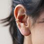 Crystal Star Charm Ear Cuff In Gold Plating, thumbnail 1 of 5