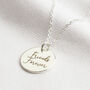 Personalised Mixed Metal Disc Charm Necklace, thumbnail 5 of 9