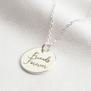 Personalised Mixed Metal Disc Charm Necklace, 5 of 9