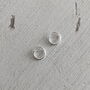 Tiny Sterling Silver Micro Hoop Earrings, thumbnail 2 of 6
