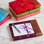 Fair Trade Handmade Sari Letter Writing Set, thumbnail 1 of 9