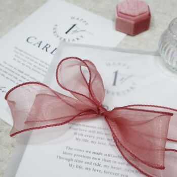 Luxury 1st Anniversary Card For Husband For Him Personalised Gift, 6 of 9