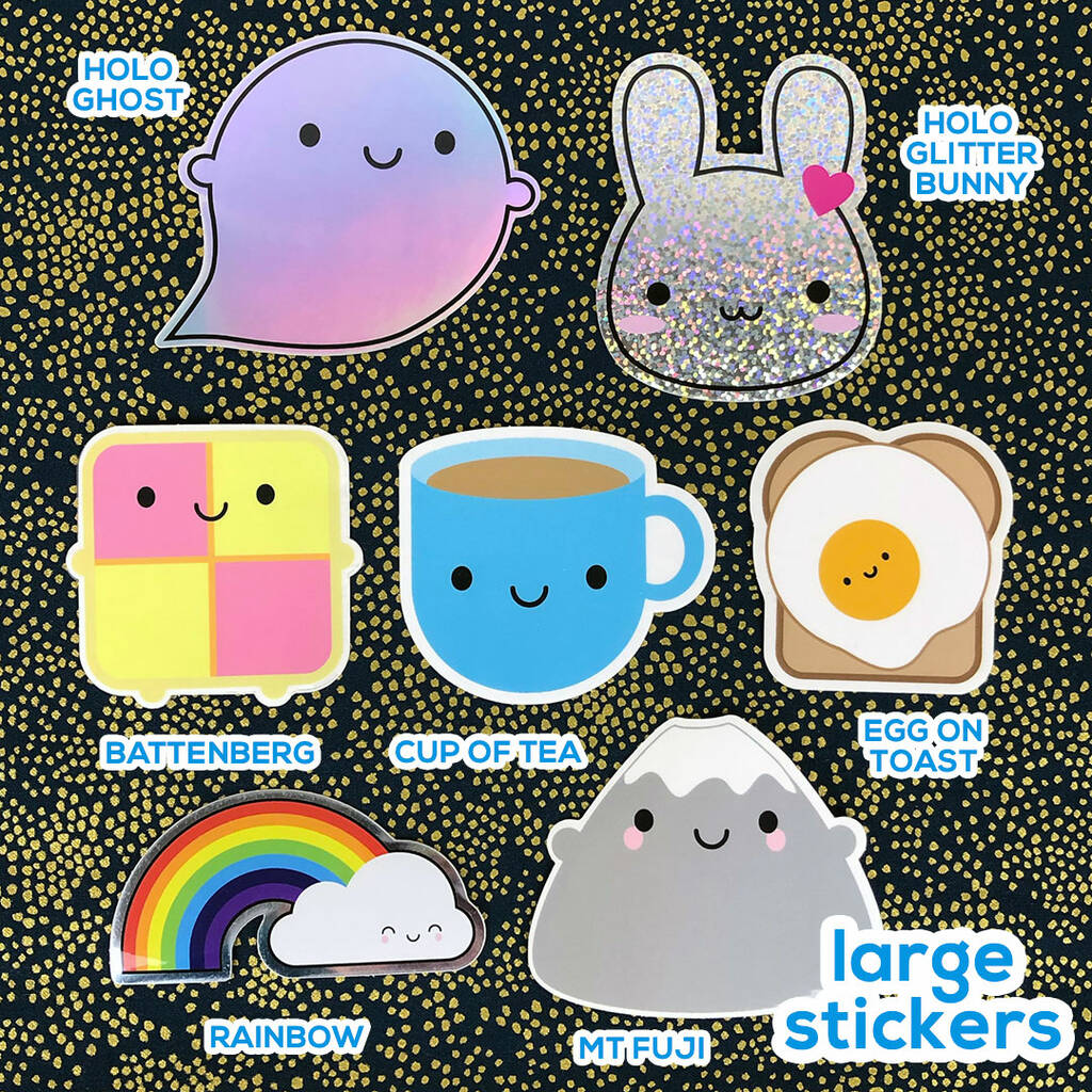 Kawaii Vinyl Stickers By Asking For Trouble