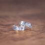 Gold Hoop Earring, Huggie Steel Vintage Hoop Earring For Men, thumbnail 2 of 9