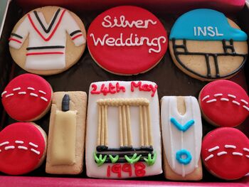 Personalised Cricket Biscuit Tin, 6 of 6