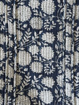 Block Print Quilted Tote Bag, Indian Print Handbag, 8 of 12