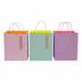 Pastel And Neon Gift Bags Set Of Three, thumbnail 2 of 2