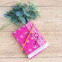 Notebook With Soft Cover From Pink Saree Fabric, thumbnail 7 of 9