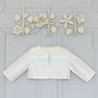 Harry Boys Ivory Or White Silk Christening Jacket, thumbnail 1 of 1