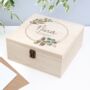 Personalised Floral Wedding Keepsake Box, thumbnail 4 of 12