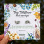 Personalised Valentine's Day Wildflower Earrings, thumbnail 9 of 12