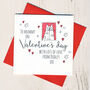 Personalised From The Cat Valentines Card, thumbnail 1 of 2