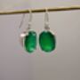 Green Onyx Silver Earrings, thumbnail 12 of 12