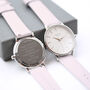 Ladies Architēct Silver Blanc With Pink Strap, thumbnail 2 of 5