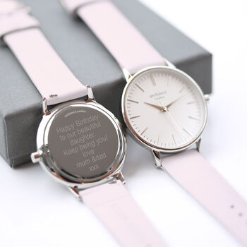 Ladies Architēct Silver Blanc With Pink Strap, 2 of 5