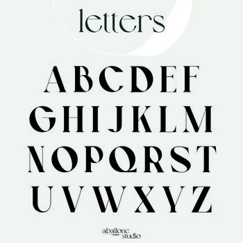 Bold Initial Letter Print, Az Uppercase Alphabet, 5 of 8