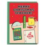 Cute Teacher Stationery Merry Christmas Card Pack, thumbnail 2 of 2