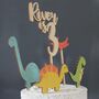 Personalised Cake Topper, Dinosaurs, thumbnail 6 of 8