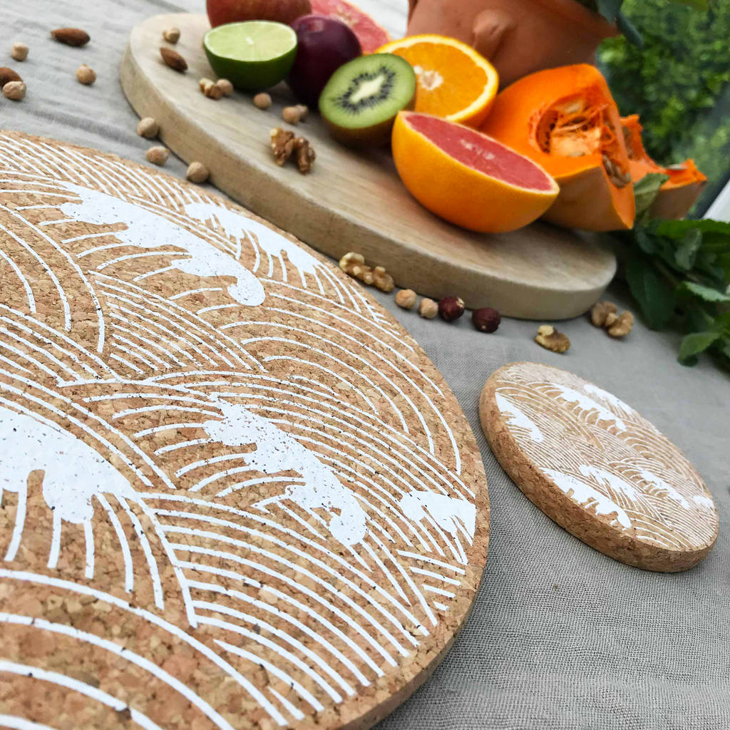 Wave Cork Mats By LIGA