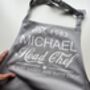 Personalised Head Chef Apron, Cooking Gift, thumbnail 2 of 12