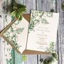 Geo Botanica Wedding Invitation, thumbnail 2 of 12
