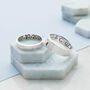 Personalised Handstamped Matching Ring Bands, thumbnail 1 of 7