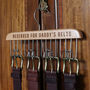 Personalised Wooden Belt Hanger, thumbnail 5 of 6