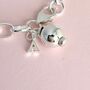 Personalised Sterling Silver Initial Charm Bracelet, thumbnail 3 of 4