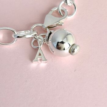 Personalised Sterling Silver Initial Charm Bracelet, 3 of 4
