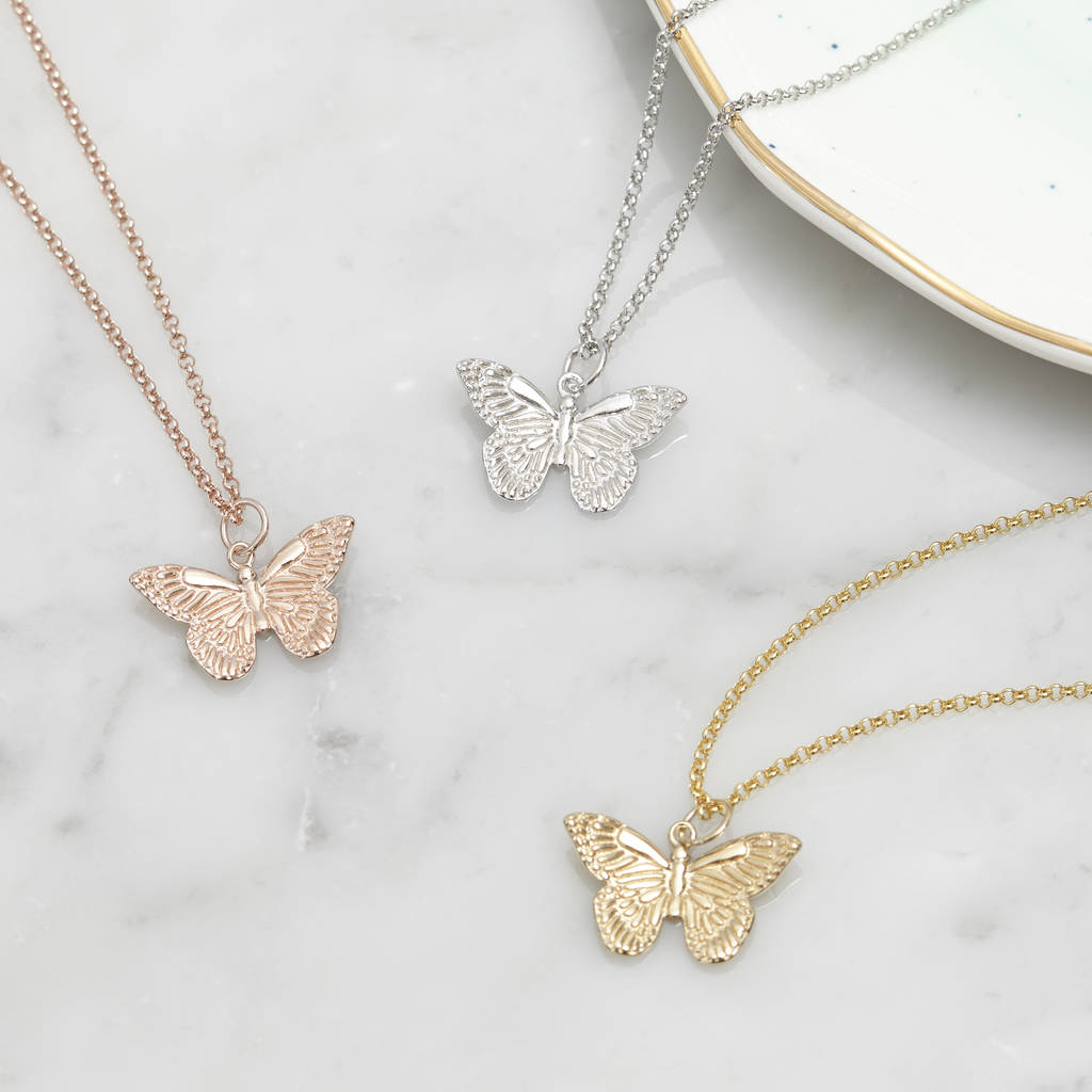 Butterfly Necklace For New Beginnings By Muru | notonthehighstreet.com