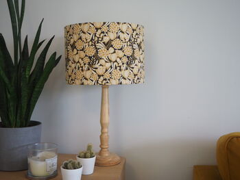 Black Mustard Floral Lampshade, 6 of 6