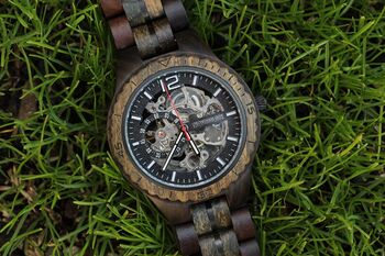 Havana Automatic Mechnical Movement Wooden Watch For Men, 8 of 10