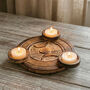 Wooden Triple Tealight Holder, thumbnail 2 of 6