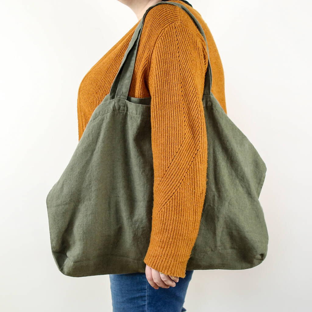 Sloppy Linen Shopping Bag By Berylune