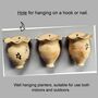 Ceramic Wall Planter Handmade Hanging Plant Pot, thumbnail 7 of 9