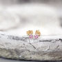 Pink Sapphire Earrings In Silver Or Gold, thumbnail 2 of 12