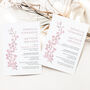 Wedding Invitation Pink Cherry Blossom, thumbnail 2 of 5
