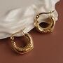 Filigree Boho Small Gold Hoops, thumbnail 6 of 7
